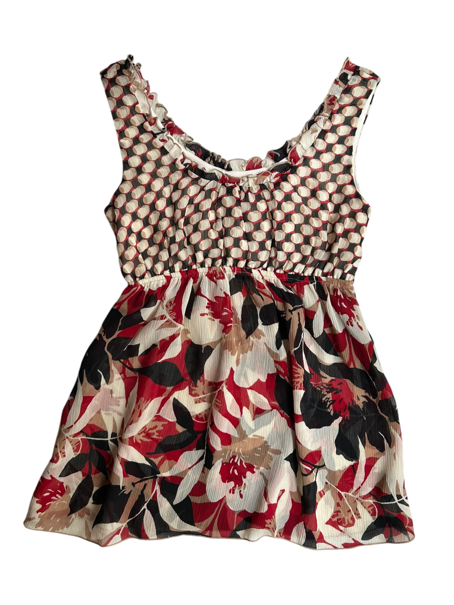 top estampado