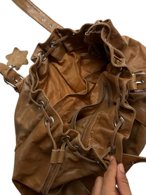 bolso cuero café