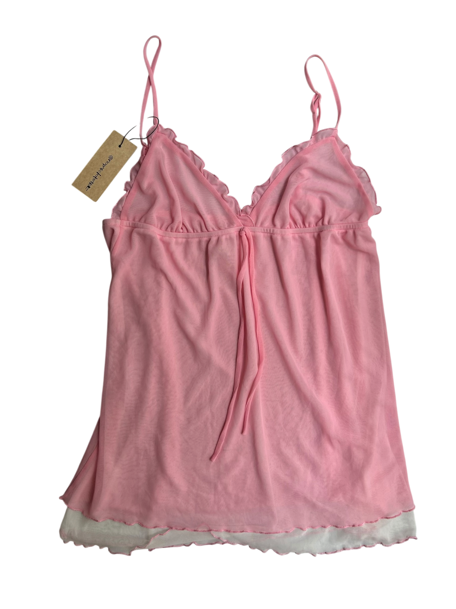 top rosa claro