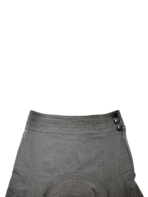 falda midi gris