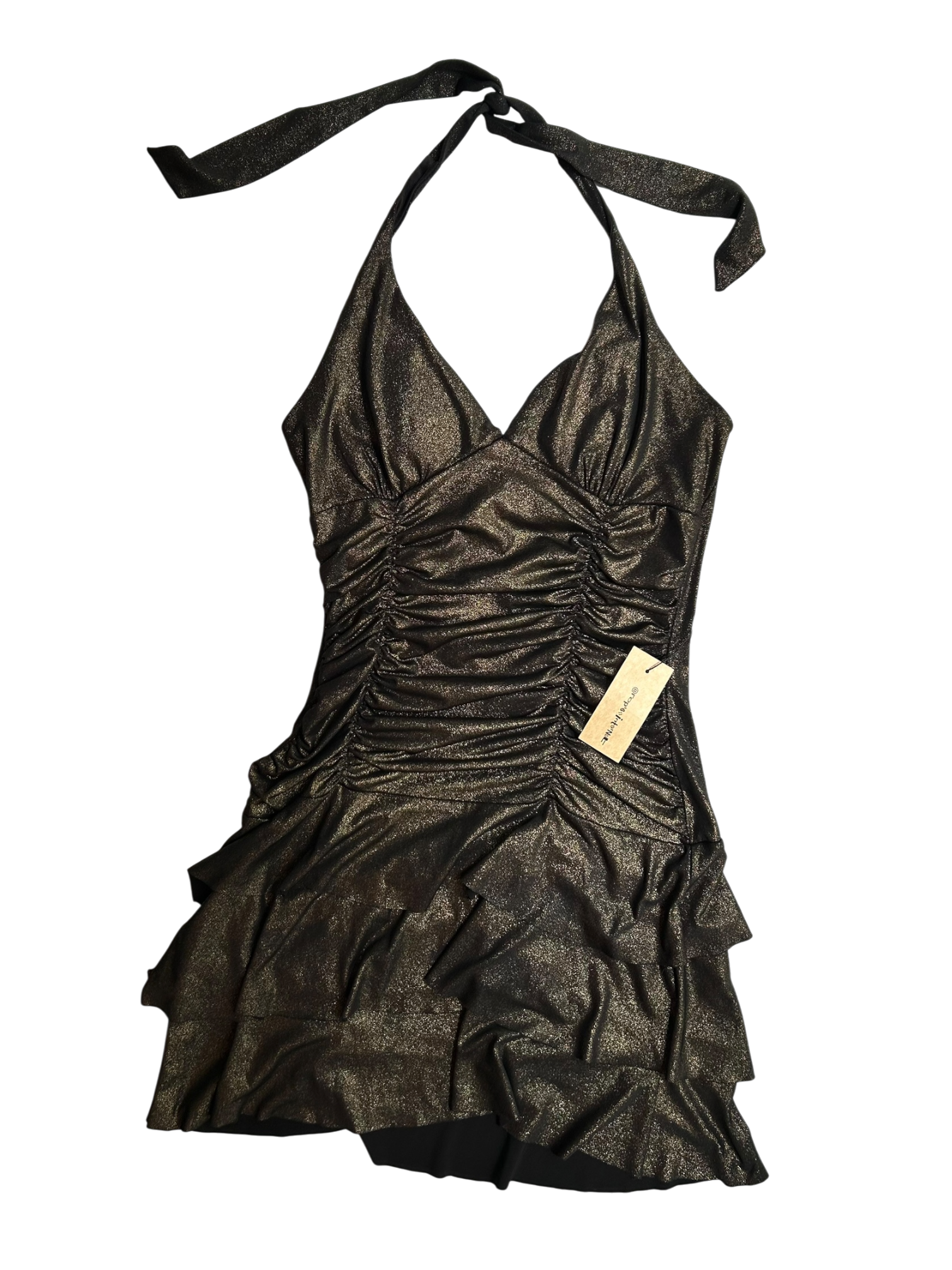 mini vestido cobre