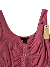 top rosa corrugado