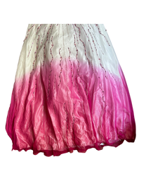 vestido rosa degradado