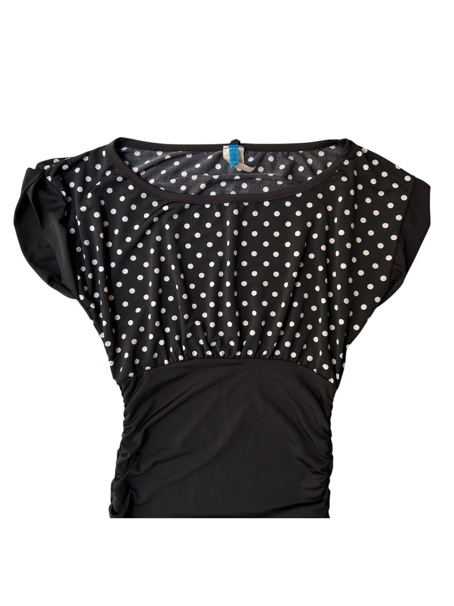 mini vestido polka dots