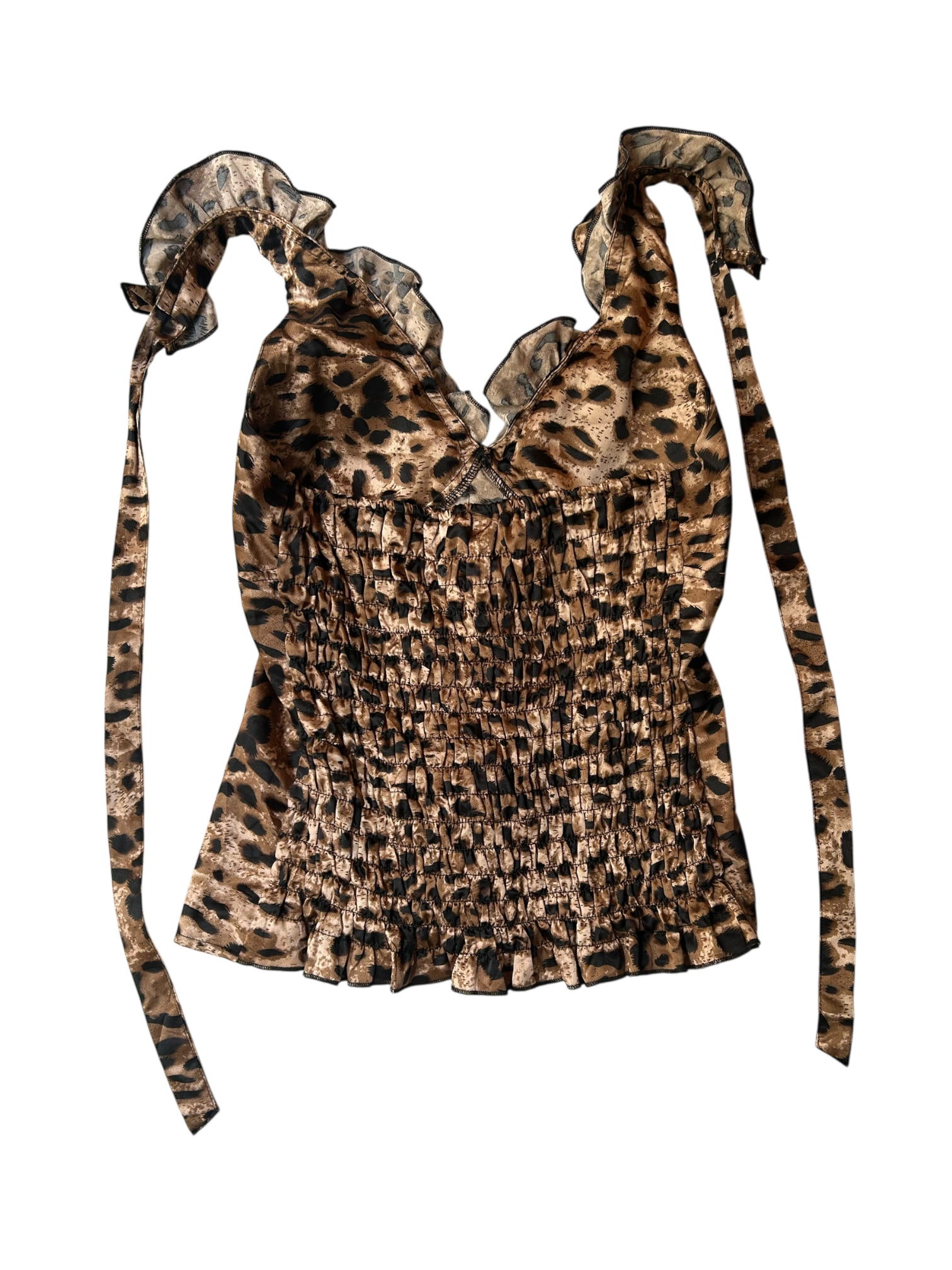 top halter cheetah