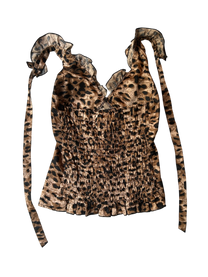 top halter cheetah