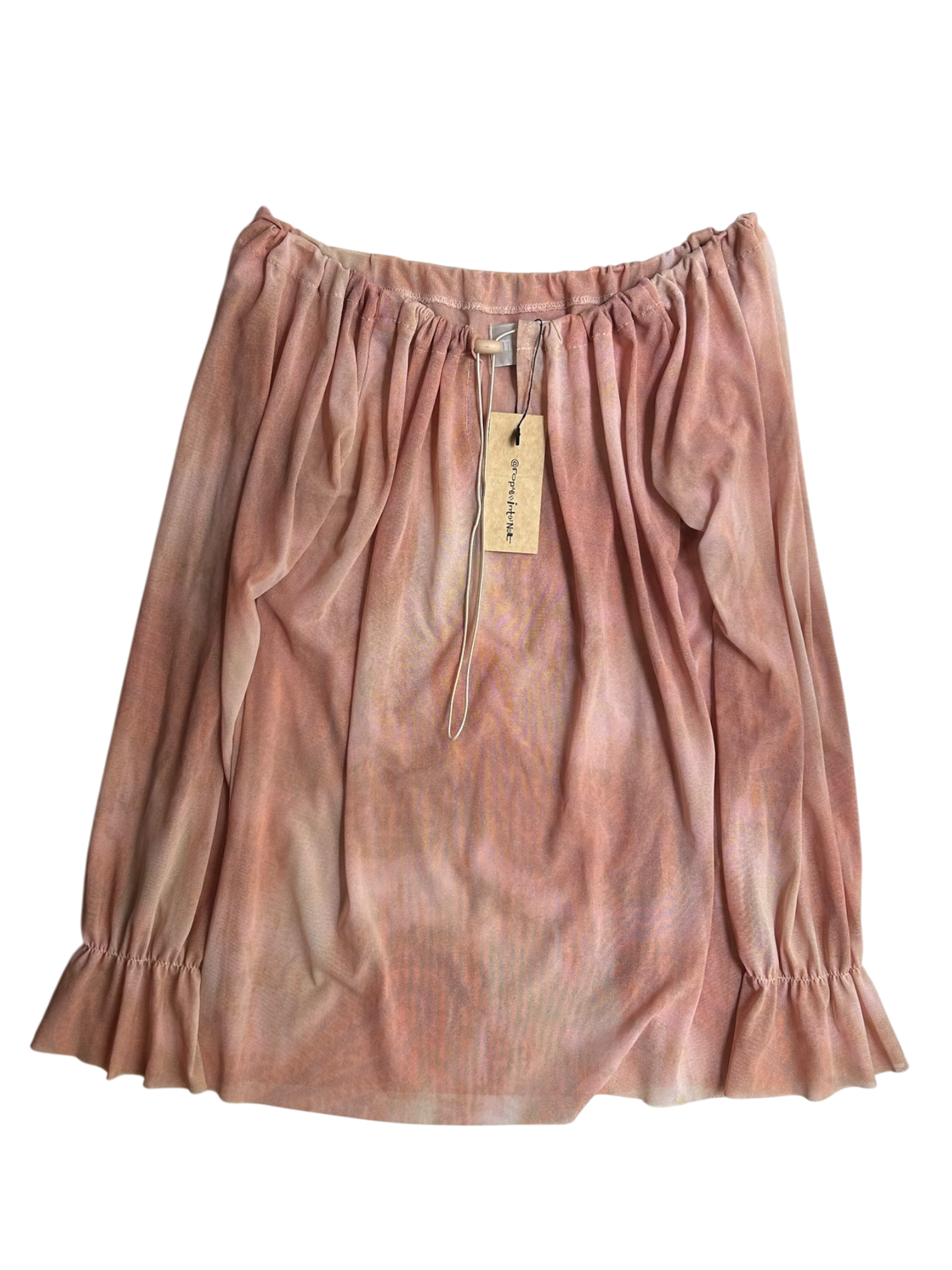 top mesh rosa