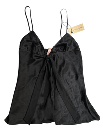 top satin negro