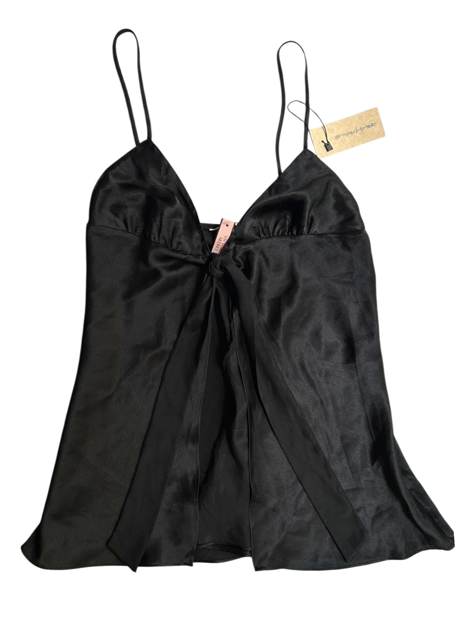 top satin negro