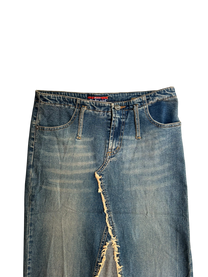 maxi falda de mezclilla