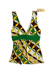 top verde con amarillo