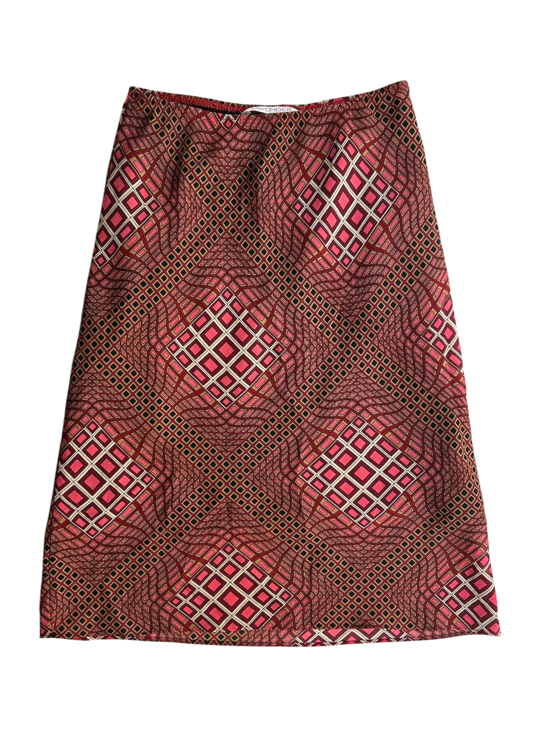 falda midi cuadros