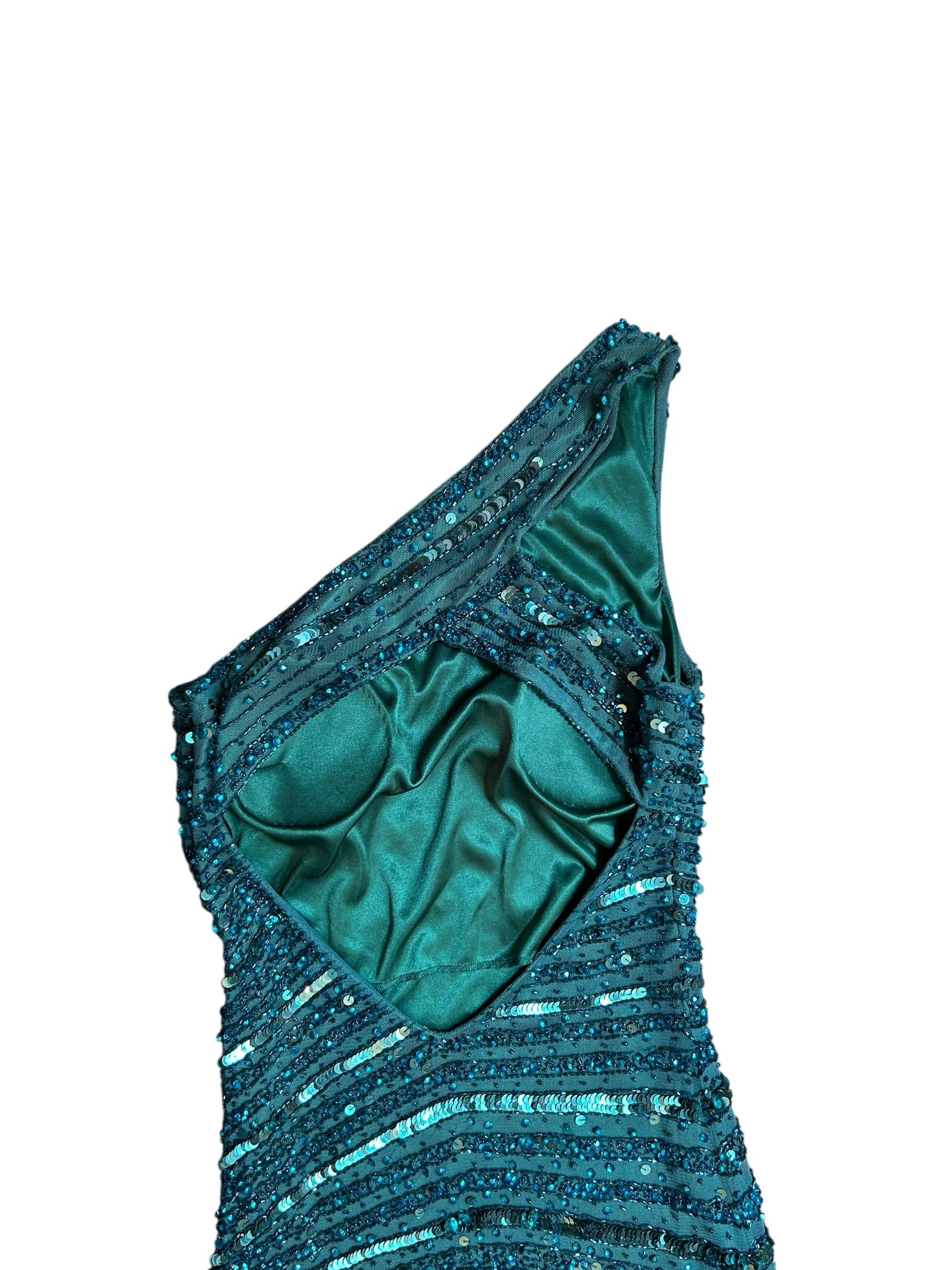 vestido canutillo y lentejuelas