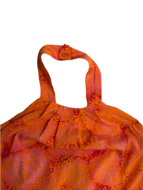 top halter naranja