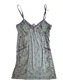 vestido lencero azul