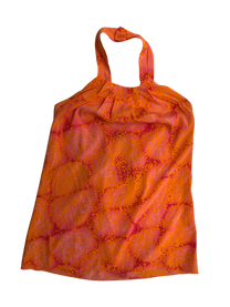 top halter naranja