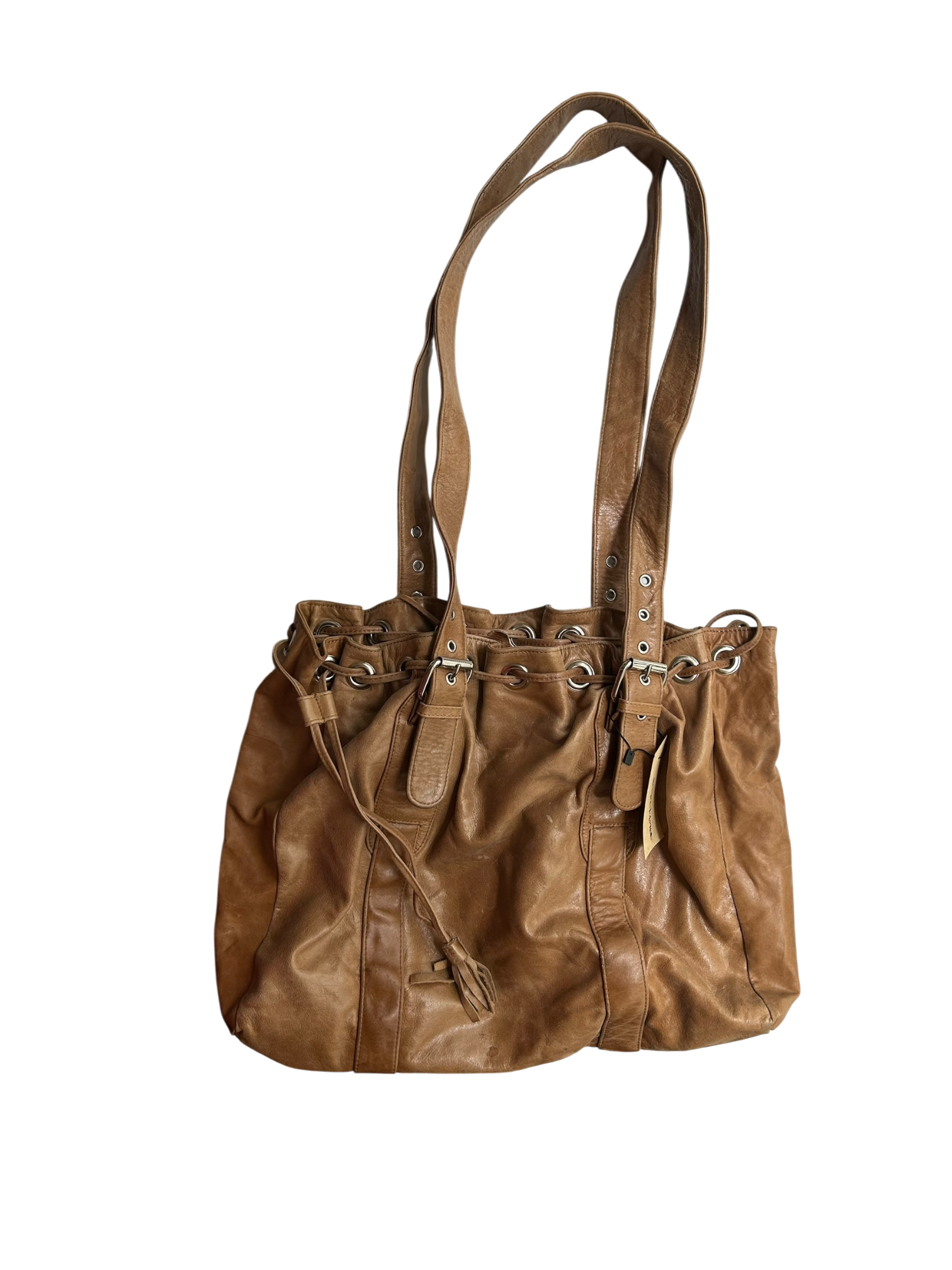bolso cuero café
