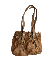 bolso cuero café