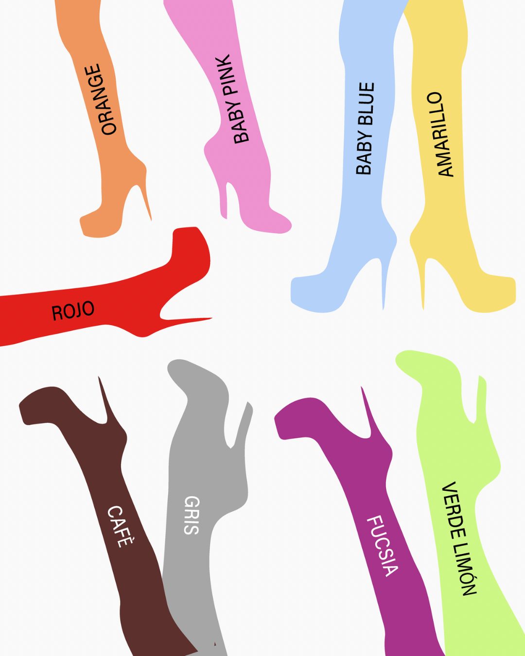 medias de colores