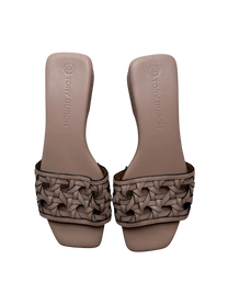 sandalias beige