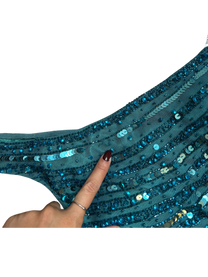 vestido canutillo y lentejuelas