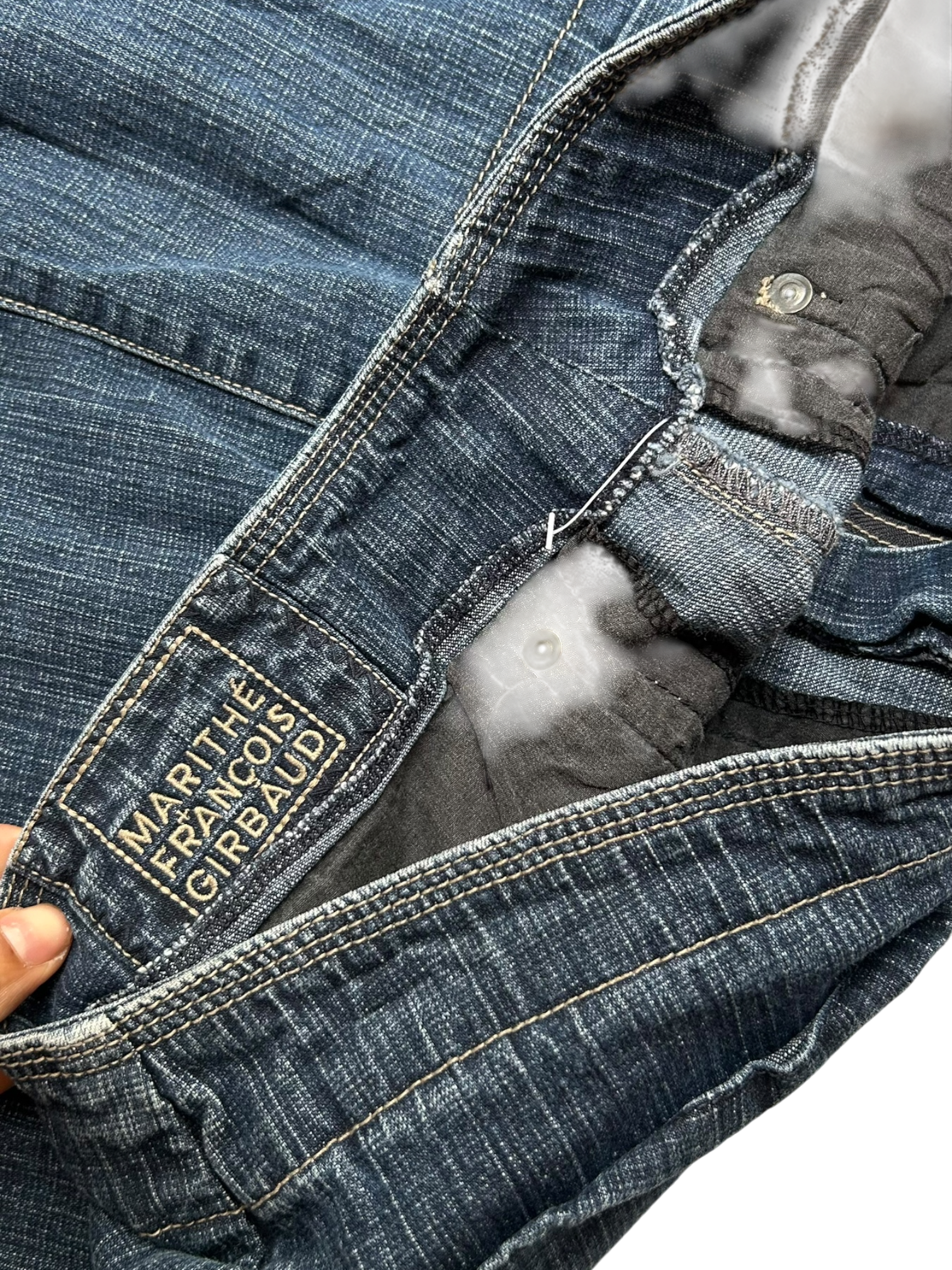 falda midi denim