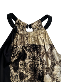 top halter satin