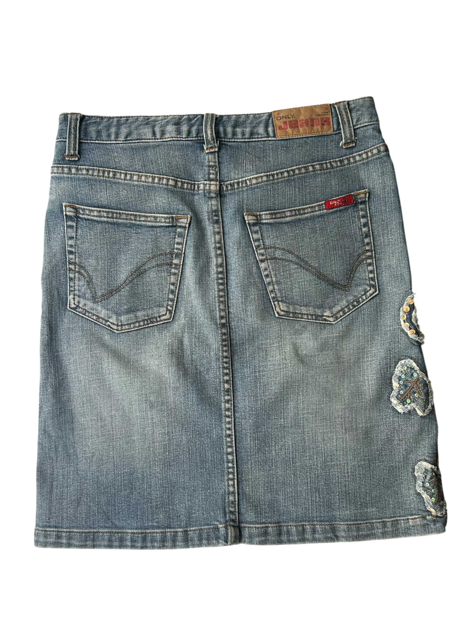 falda midi denim