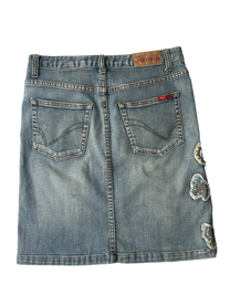 falda midi denim
