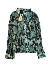 camisa traslúcida verde