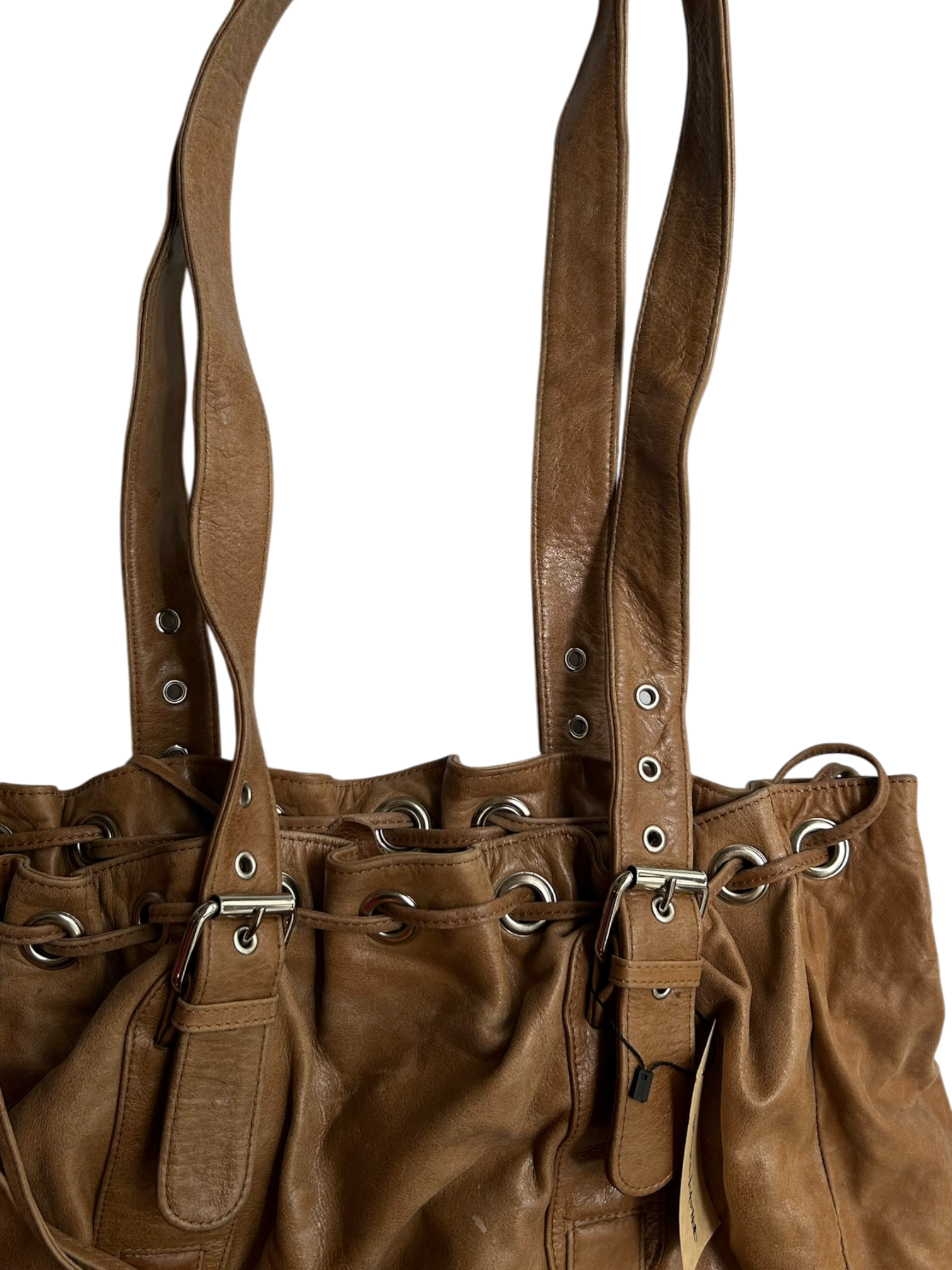bolso cuero café