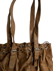 bolso cuero café