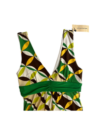 top verde con amarillo