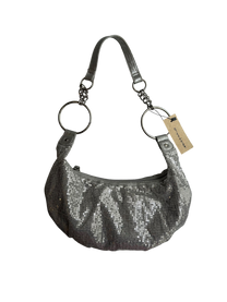 bolso brillante plata