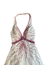 vestido rosa degradado