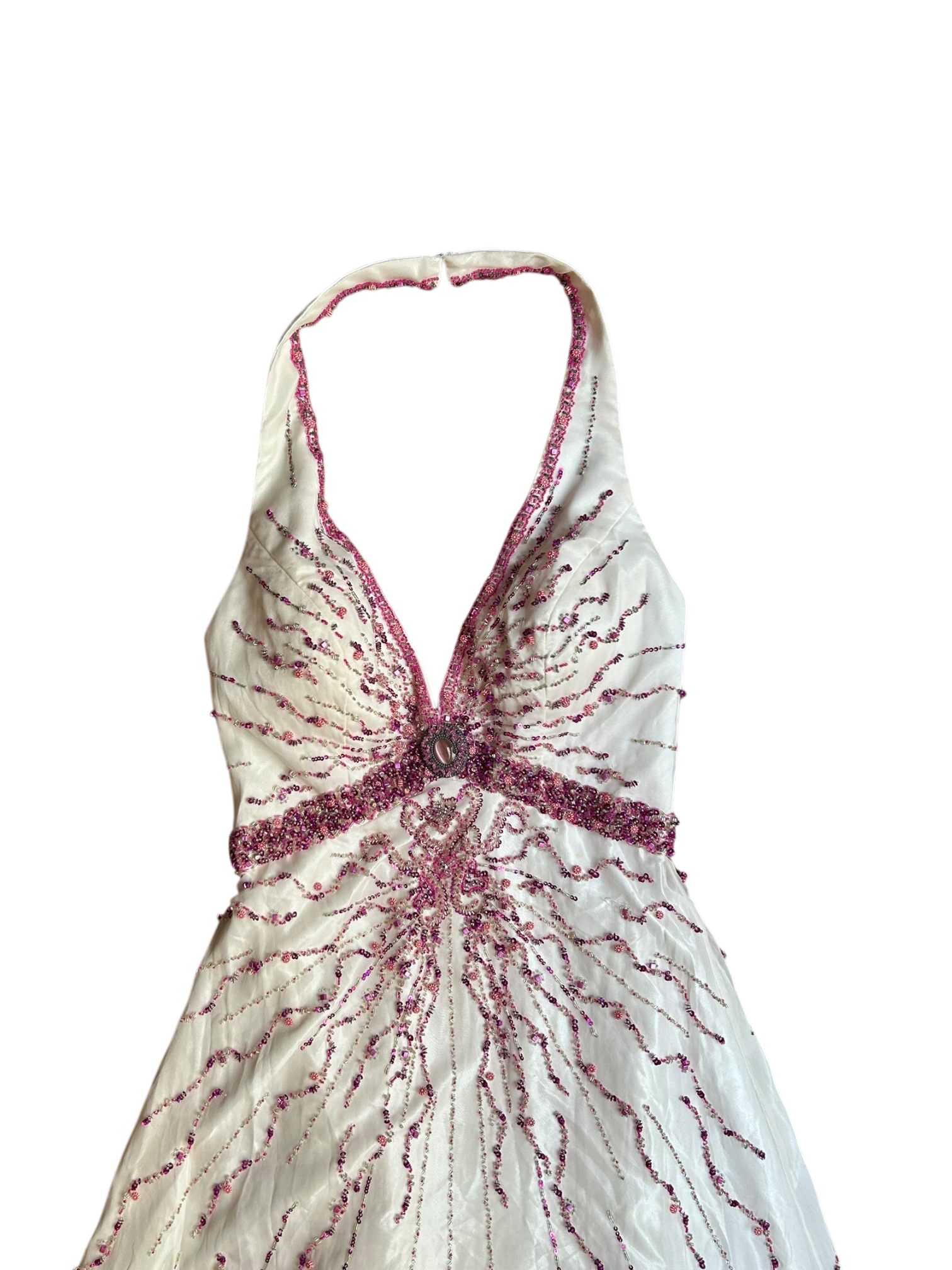 vestido rosa degradado