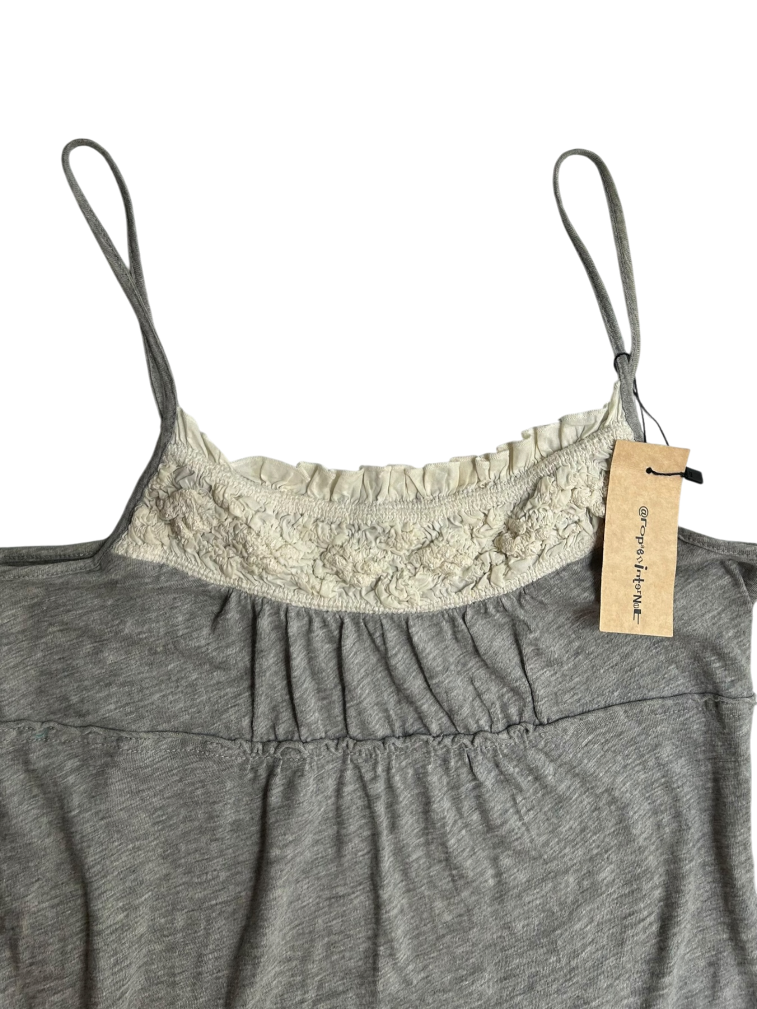 top gris tirantes