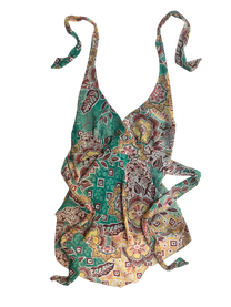 top halter floral