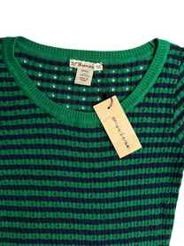 top verde tejido