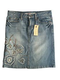 falda midi denim
