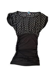 mini vestido polka dots