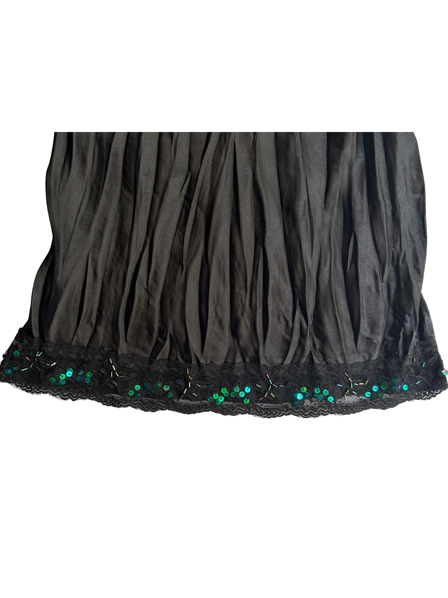 top negro con brillos