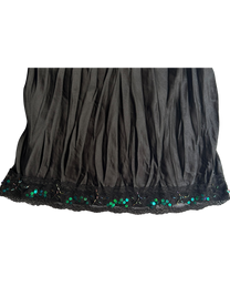 top negro con brillos