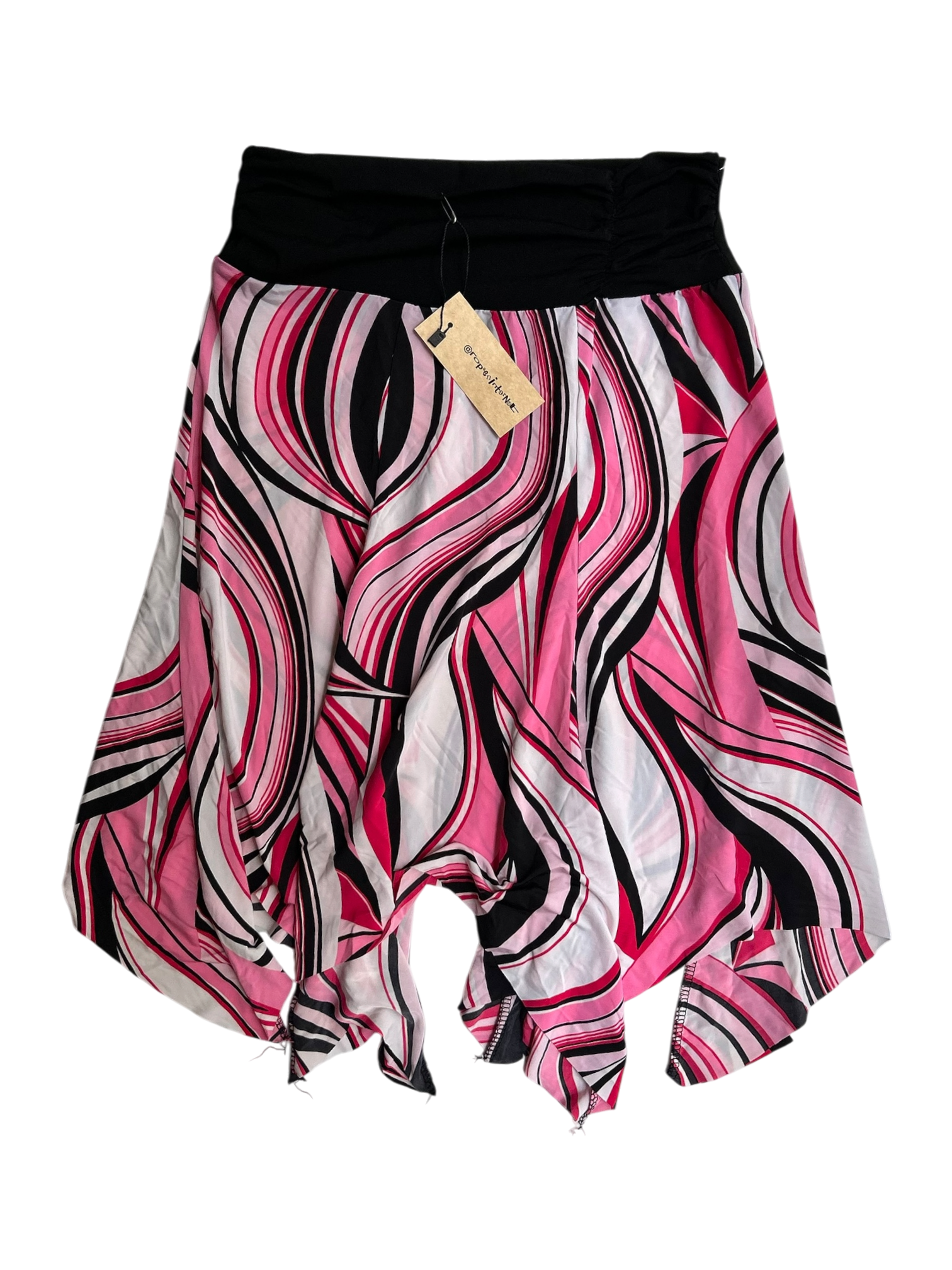 falda midi color rosa