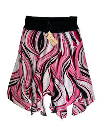 falda midi color rosa