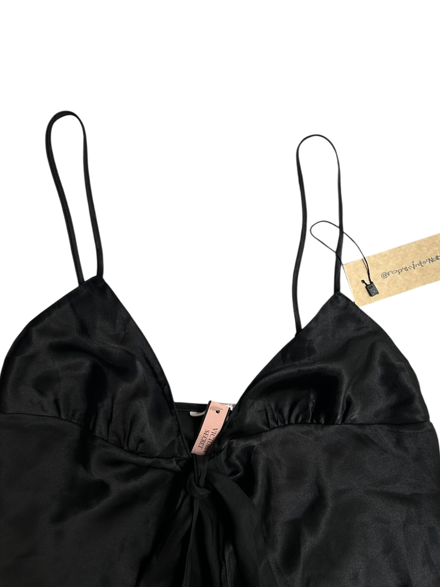 top satin negro