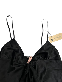top satin negro