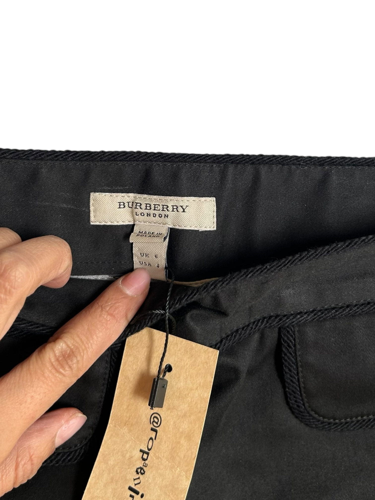falda midi burberry