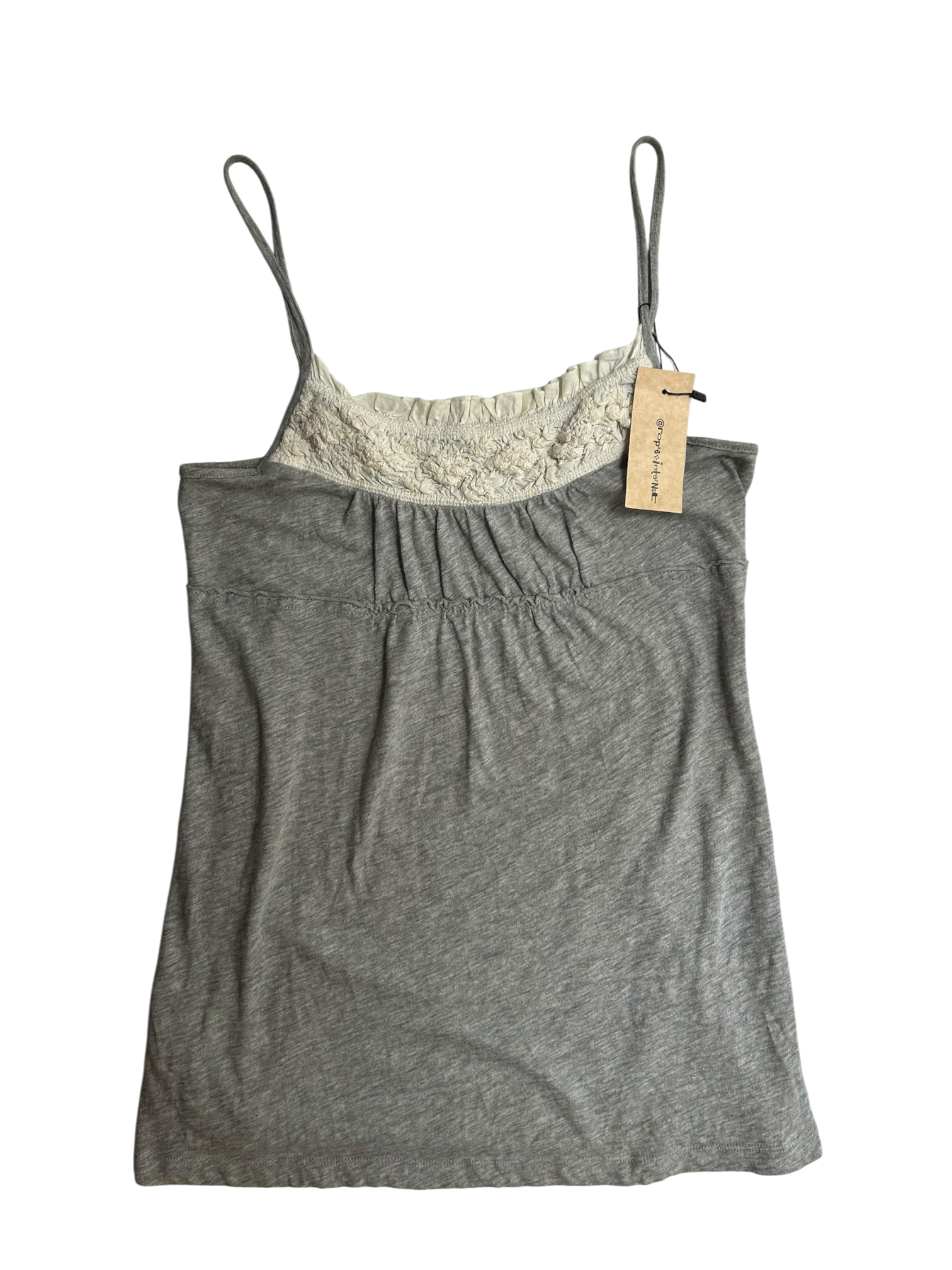 top gris tirantes